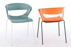 Unser Kunststoffschalenstuhl Pisa ist in vielen Farben erhältlich